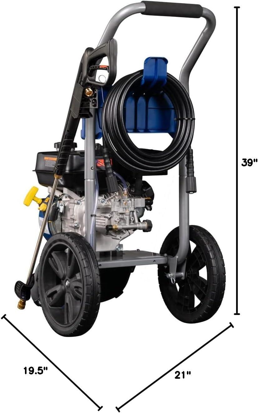 image:imageWestinghouse WPX3400 Gas Pressure Washer 3400 PSI and 26 Max GPM Onboard Soap Tank Spray Gun and Wand 5 Nozzle Set for CarsFencesDrivewaysHomesPatiosFurniture3400 Max PSI