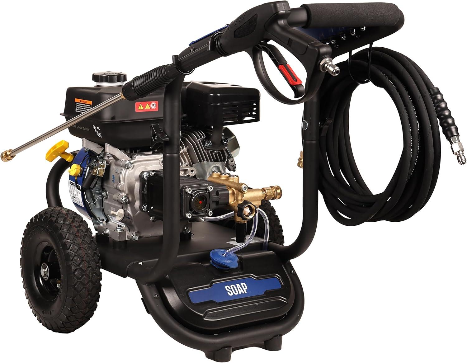 image:imageWestinghouse WPX3800 Gas Pressure Washer 3800 PSI and 36 Max GPM Onboard Soap Tank Spray Gun and Wand 5 Nozzle Set for CarsFencesDrivewaysHomesPatiosFurniture Black3600 Max PSI