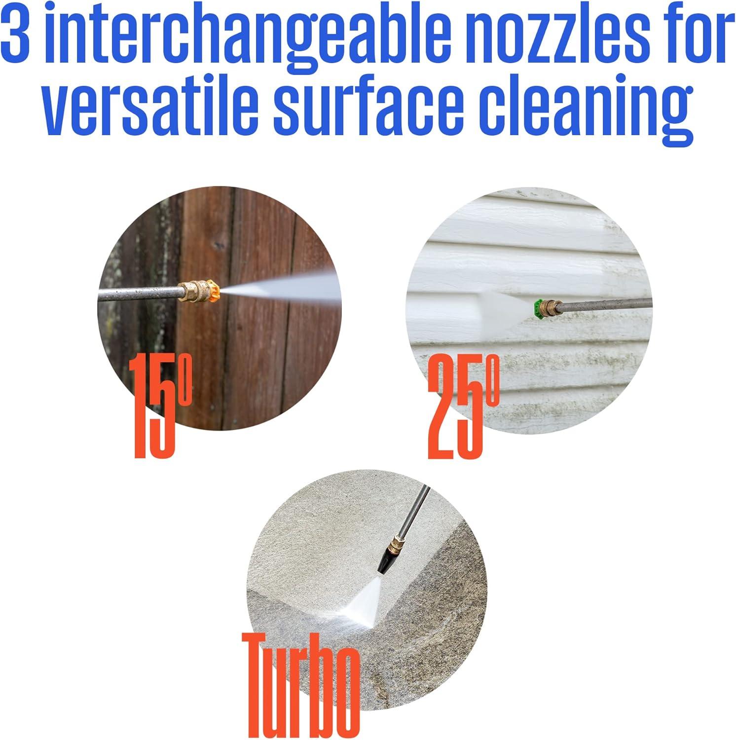image:imageWestinghouse ePX3100v Electric Pressure Washer 2100 Max PSI 176 Max GPM Builtin Carry Handle Detachable Foam Cannon ProStyle Steel Wand 3Nozzle Set for CarsFencesDrivewaysHomePatios2100 Max PSI Handheld