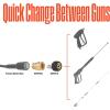 Westinghouse Heavy-Duty 3/4″ GHT to M22-14MM Quick-Connect Fitting For Pressure Gun to Pressure Washer Hose