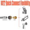 Westinghouse Heavy-Duty, M22-14MM Quick-Connect Hose Fitting for Pressure Washer and Hose Connections, 3/4″ GHT