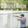 Westinghouse WPX3400e Electric Pressure Washer, 3400 Max PSI and 2.0 Max GPM, Brushless Motor, Onboard Soap Tank, Spray Gun and Wand, 5 Nozzle Set, for Cars/Fences/Driveways/Homes/Patios/Furniture(3200 Max PSI)