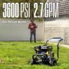 Westinghouse WPX3800 Gas Pressure Washer, 3800 PSI and 3.6 Max GPM, Onboard Soap Tank, Spray Gun and Wand, 5 Nozzle Set, for Cars/Fences/Driveways/Homes/Patios/Furniture, Black(3600 Max PSI)