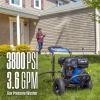 Westinghouse WPX3800 Gas Pressure Washer, 3800 PSI and 3.6 Max GPM, Onboard Soap Tank, Spray Gun and Wand, 5 Nozzle Set, for Cars/Fences/Driveways/Homes/Patios/Furniture, Black(3800 Max PSI)