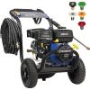 Westinghouse WPX3800 Gas Pressure Washer, 3800 PSI and 3.6 Max GPM, Onboard Soap Tank, Spray Gun and Wand, 5 Nozzle Set, for Cars/Fences/Driveways/Homes/Patios/Furniture, Black(3600 Max PSI)
