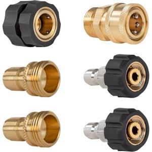 Westinghouse Heavy-Duty, Quick-Connect 6-Piece Kit, for Pressure Washer and Garden Hoses