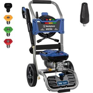 Westinghouse WPX2300e Electric Pressure Washer, 2300 Max PSI and 1.76 Max GPM, Induction Motor, Onboard Soap Tank, Spray Gun and Wand, 5 Nozzle Set, for Cars/Fences/Driveways/Homes/Patios/Furniture(2700 Max PSI)