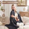 Westinghouse Heated Blanket Queen Size, Electric Heating Blanket with 10 Heating Levels, 1-12 Hours Auto Shut Off, Fast Heating Warming Blanket, Machine Washable (Queen,84×90 Inches,Light Grey)(Charcoal)