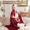 Westinghouse Heated Blanket Queen Size, Electric Heating Blanket with 10 Heating Levels, 1-12 Hours Auto Shut Off, Fast Heating Warming Blanket, Machine Washable (Queen,84×90 Inches,Light Grey)(Wine Red)