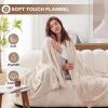 Westinghouse Heated Blanket Queen Size, Electric Heating Blanket with 10 Heating Levels, 1-12 Hours Auto Shut Off, Fast Heating Warming Blanket, Machine Washable (Queen,84×90 Inches,Light Grey)(Beige)