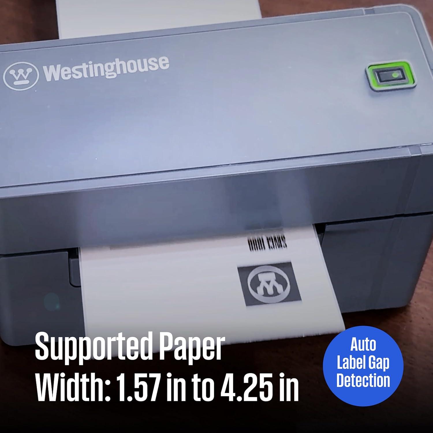 image:imageWestinghouse USB Shipping Label Printer for Mac amp Windows Compatible with USPS UPS FedEx Ebay Amazon amp More Commercial Grade Thermal Label Printer for Shipping Packages Includes Sample Labels