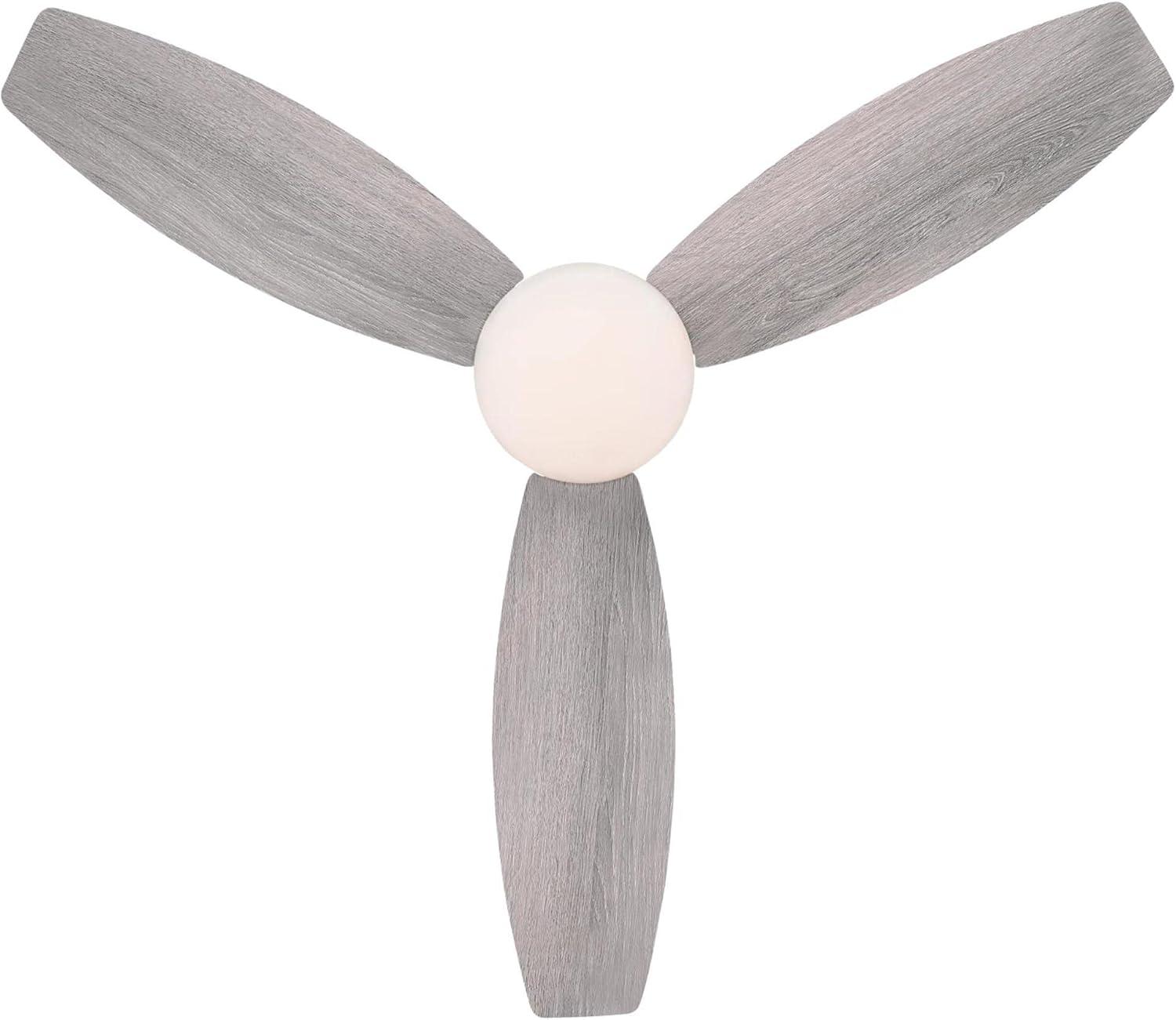 image:imageWestinghouse Lighting 7305200 Drake Modern LED Ceiling Fan with Light and Remote 48 Inch Gun Metal Finish Opal Frosted Glass