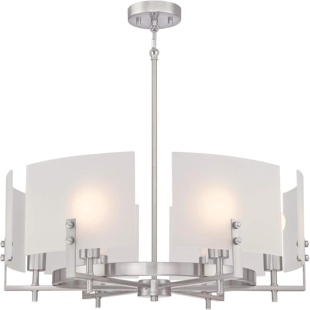 image:imageWestinghouse 6128300 Enzo James Contemporary One Light Wall Fixture Brushed Brass Finish Frosted GlassBrushed Nickel