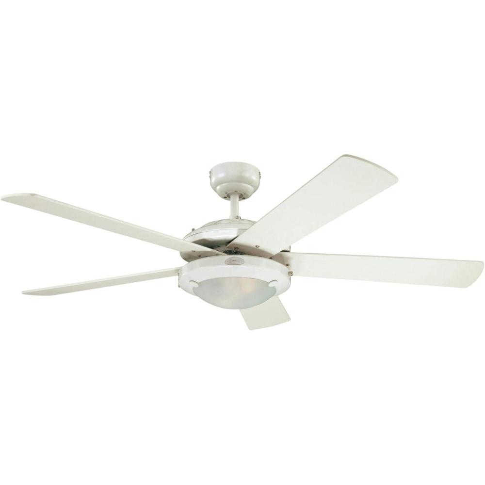 image:imageWestinghouse 7307200 Comet Transitional Dimmable LED Ceiling Fan with Light 52 Inch Espresso Finish Frosted GlassWhite