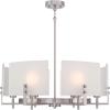 Westinghouse 6128300 Enzo James Contemporary One Light Wall Fixture, Brushed Brass Finish, Frosted Glass(Brushed Nickel)