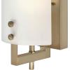 Westinghouse 6128300 Enzo James Contemporary One Light Wall Fixture, Brushed Brass Finish, Frosted Glass(Champagne Brass)