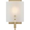 Westinghouse 6128300 Enzo James Contemporary One Light Wall Fixture, Brushed Brass Finish, Frosted Glass(Champagne Brass)