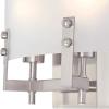 Westinghouse 6128300 Enzo James Contemporary One Light Wall Fixture, Brushed Brass Finish, Frosted Glass(White)