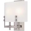 Westinghouse 6128300 Enzo James Contemporary One Light Wall Fixture, Brushed Brass Finish, Frosted Glass(White)