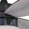 Westinghouse Lighting 7305200 Drake, Modern LED Ceiling Fan with Light and Remote, 48 Inch, Gun Metal Finish, Opal Frosted Glass