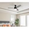 Westinghouse Lighting 7305200 Drake, Modern LED Ceiling Fan with Light and Remote, 48 Inch, Gun Metal Finish, Opal Frosted Glass
