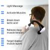 Westinghouse Long Handle Curved Massage Gun for Neck & Shoulder Pain, Rechargeable, Up to 5 Hours of Battery, 4 Head Attachments, 5 Percussion Massage Speed Levels, Deep Tissue Self Massager