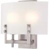 Westinghouse 6128300 Enzo James Contemporary One Light Wall Fixture, Brushed Brass Finish, Frosted Glass(White)