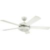 Westinghouse 7307200 Comet, Transitional Dimmable LED Ceiling Fan with Light, 52 Inch, Espresso Finish, Frosted Glass(White)