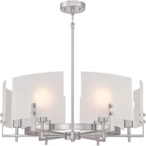 Westinghouse 6128300 Enzo James Contemporary One Light Wall Fixture, Brushed Brass Finish, Frosted Glass(Brushed Nickel)