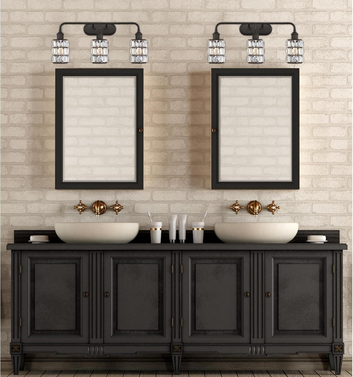 image:imageWestinghouse 6337900 Sophie ThreeLight Indoor Wall Fixture Oil Rubbed Bronze Finish with Crystal Prism GlassOil Rubbed Bronze 3 Light Wall