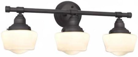 image:imageWestinghouse 6342100 Scholar ThreeLight Indoor Wall Fixture Oil Rubbed Bronze Finish with White Opal Glass Oilrubbed Bronze