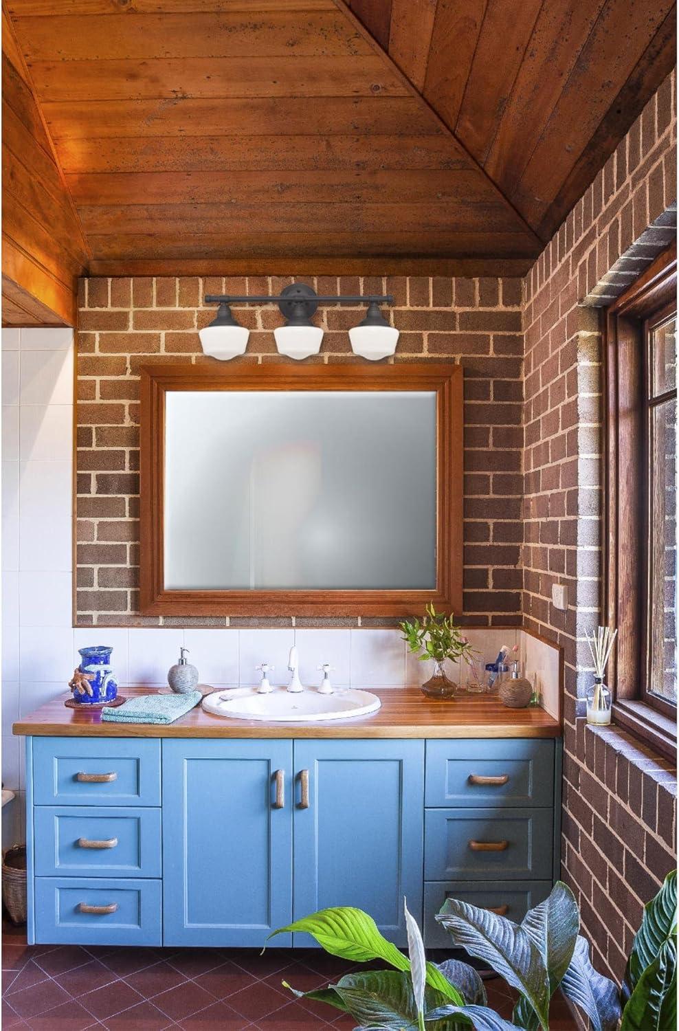 image:imageWestinghouse 6342100 Scholar ThreeLight Indoor Wall Fixture Oil Rubbed Bronze Finish with White Opal Glass Oilrubbed Bronze