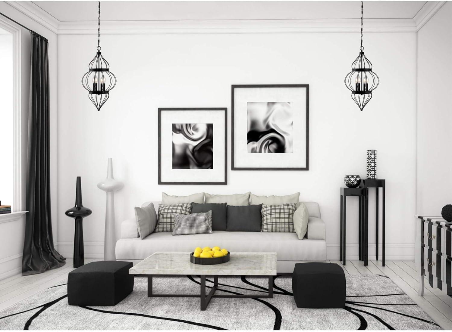 image:imageWestinghouse 6368600 Salma FourLight Indoor Chandelier Matte Black Finish