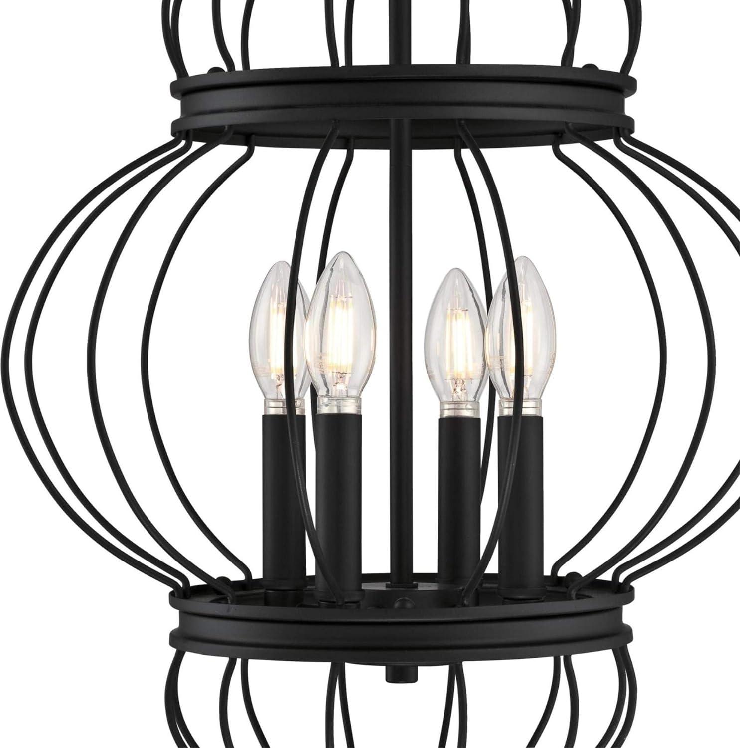 image:imageWestinghouse 6368600 Salma FourLight Indoor Chandelier Matte Black Finish