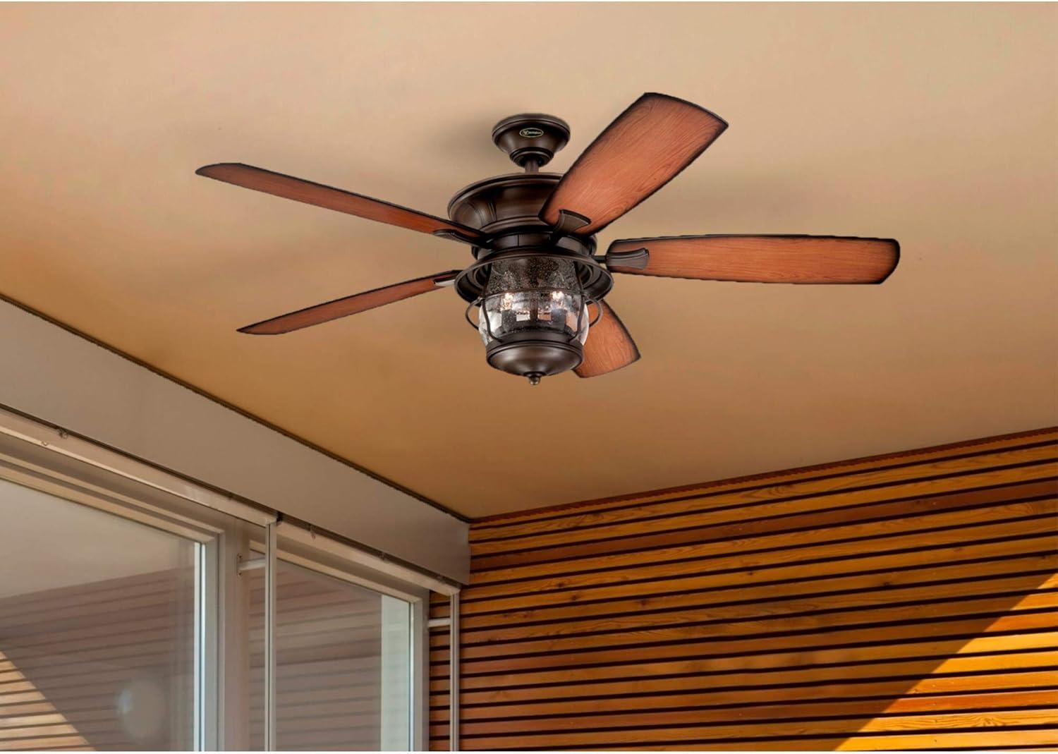 image:imageWestinghouse 7233400 Brentford Indoor Ceiling Fan with Light 52 Inch Aged WalnutLED Lights