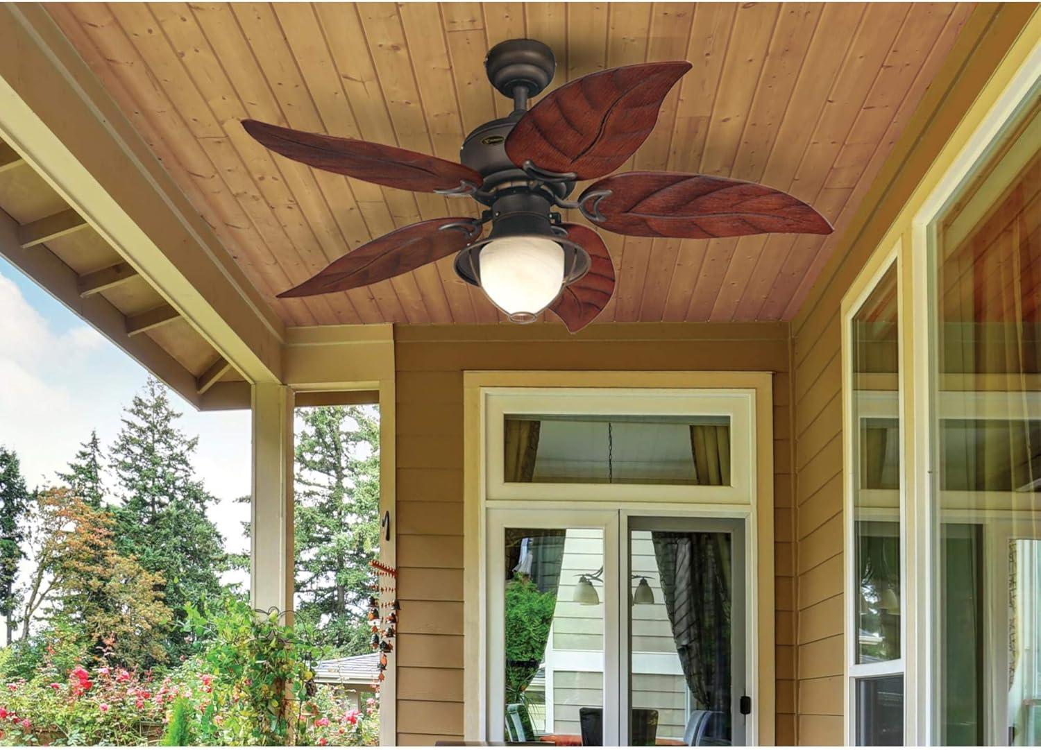 image:imageWestinghouse 7236200 Oasis IndoorOutdoor Ceiling Fan with Light 48 Inch Oil Rubbed BronzeLED Lights