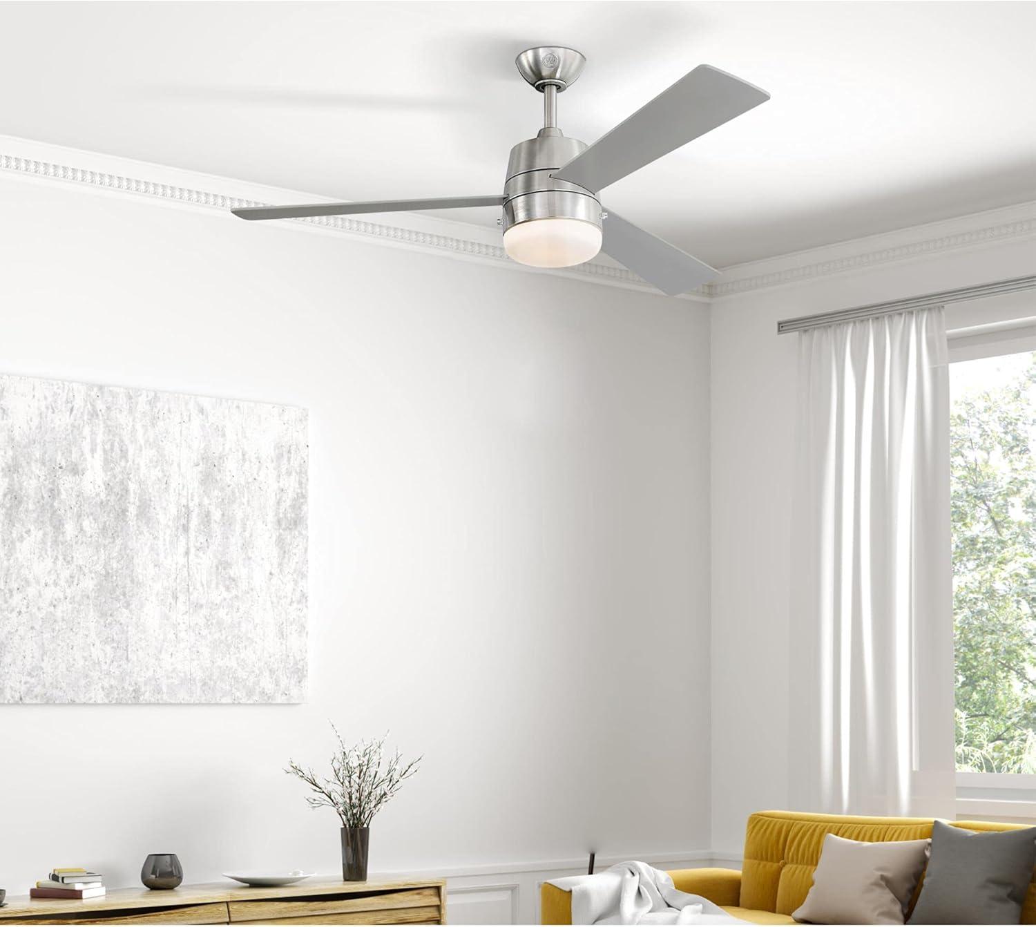 image:imageWestinghouse 7304900 Brinley Ceiling Fan 52 Brushed Nickel
