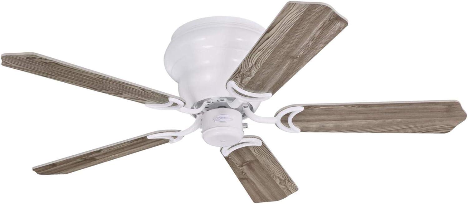 image:imageWestinghouse Contempra Trio 42 Inch Ceiling Fan with Light Indoor White Ceiling Fan for Small Rooms Reversible Blades WhiteWhite Washed Pine LED Bulbs Included