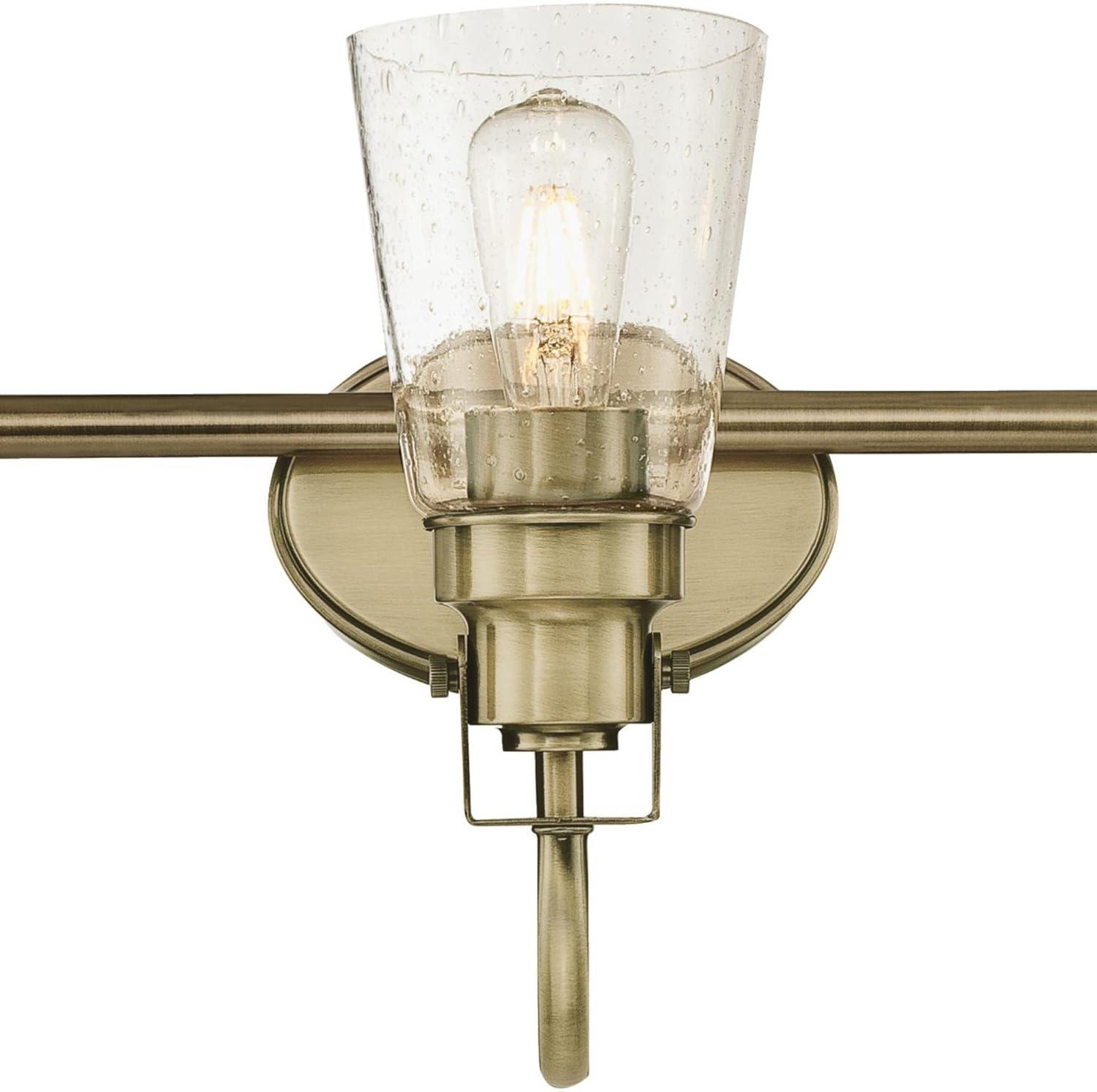 image:imageWestinghouse Lighting 6334000 Ashton ThreeLight Indoor Wall Fixture Antique Brass Finish with Clear Seeded GlassAntique Brass