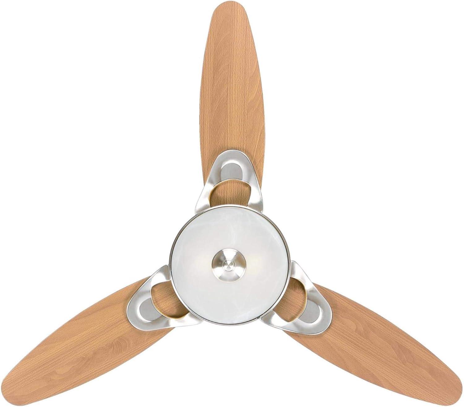 image:imageWestinghouse Lighting 7224400 Arcadia 46 Inch Brushed Nickel Indoor Ceiling Fan Dimmable LED Light Kit Frosted White Alabaster Glass Remote ControlBrushed Nickel