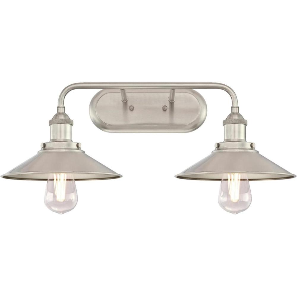 image:imageWestinghouse 6336300 Maggie TwoLight Indoor Wall Fixture Brushed Nickel Finish 2Brushed Nickel