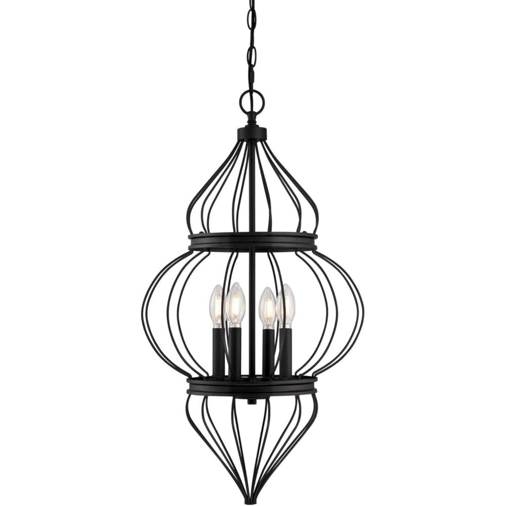 image:imageWestinghouse 6368600 Salma FourLight Indoor Chandelier Matte Black Finish
