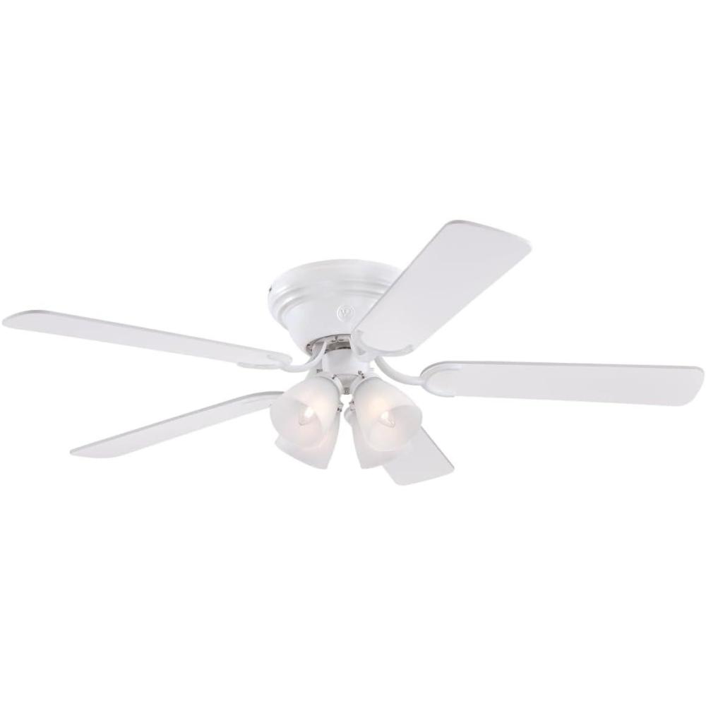 image:imageWestinghouse 7232000 CONTEMPRA IV Indoor Ceiling Fan with Light 52 Inch BRUSHED NICKELWhite