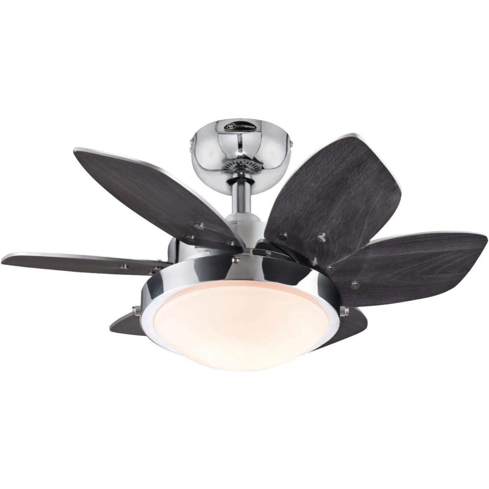 image:imageWestinghouse 7236600 Quince Indoor Ceiling Fan with Light 24 Inch ChromeChrome