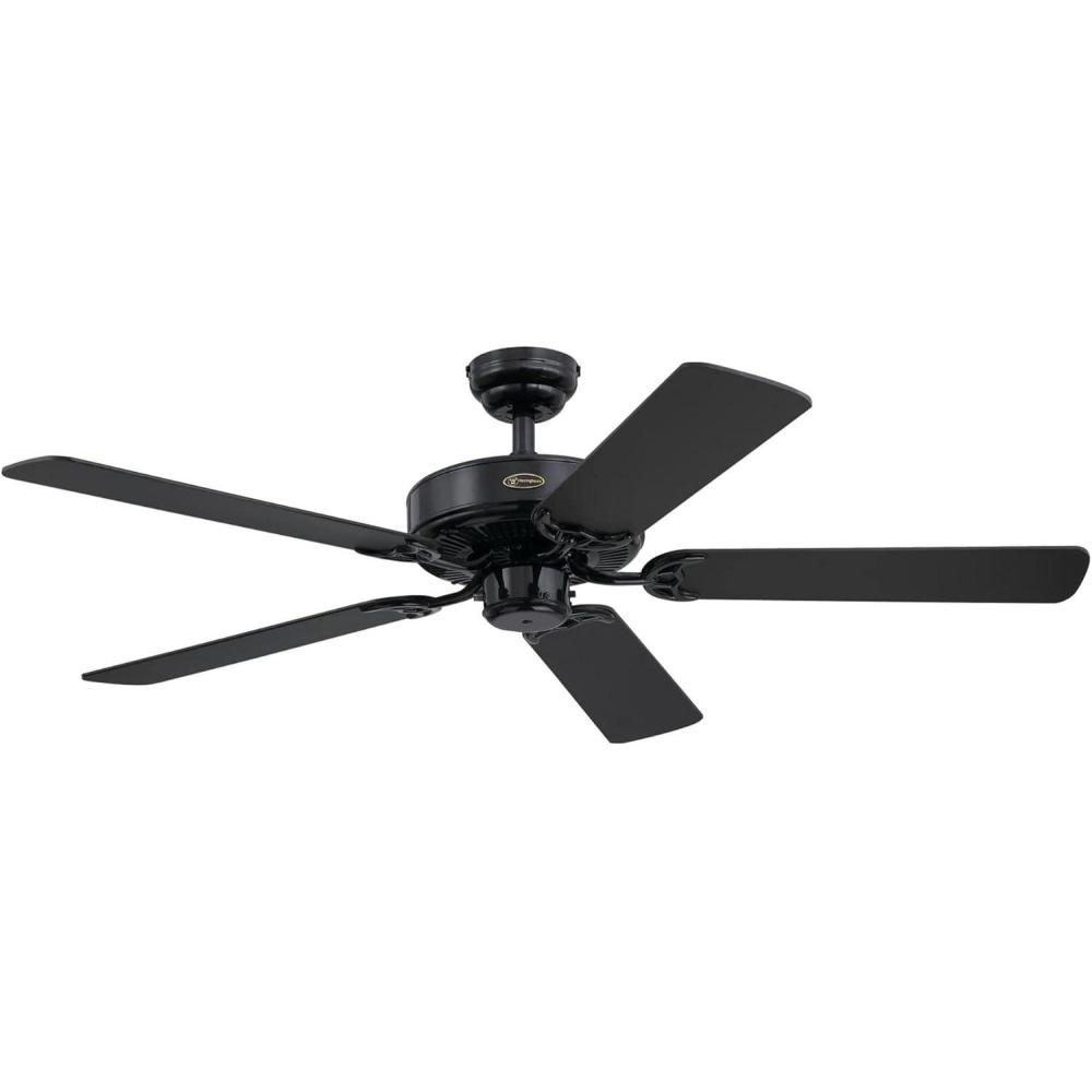 image:imageWestinghouse 7802400 Downrod Mount 5 White Blades Ceiling fan White 52 InchBlack