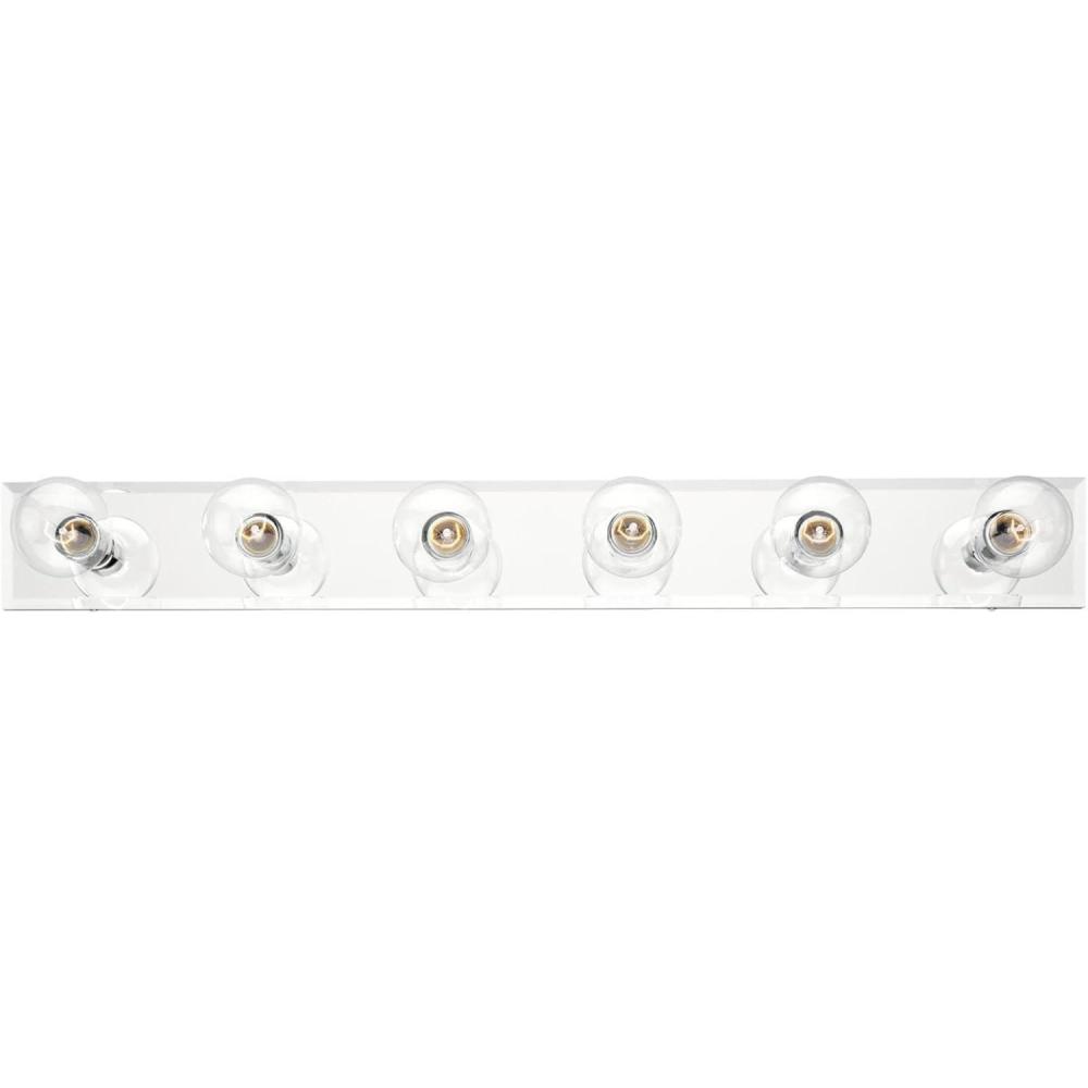 image:imageWestinghouse Lighting 6659500 Traditional FourLight Indoor Vanity Light Fixture White FinishBeveled Mirror