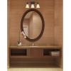 Westinghouse 6307500 Midori Three-Light Indoor Wall Fixture, Finish Linen, Oil Rubbed Bronze-Amber Glass