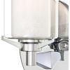 Westinghouse 6331500 Glenford One-Light Indoor Wall Fixture, Chrome Finish with Ice Inner and Clear Glass Outer Shade(1-Light Wall Sconce)