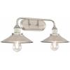 Westinghouse 6336300 Maggie Two-Light Indoor Wall Fixture, Brushed Nickel Finish 2(Brushed Nickel)