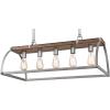 Westinghouse 6351700 Oak Lane Five-Light Indoor Chandelier, Barnwood & Galvanized Steel